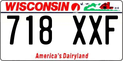 WI license plate 718XXF