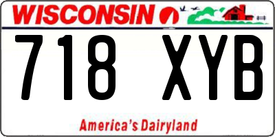 WI license plate 718XYB