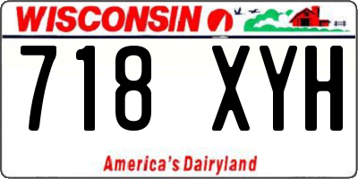 WI license plate 718XYH