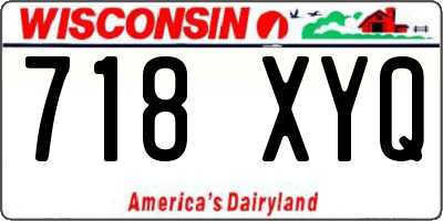 WI license plate 718XYQ