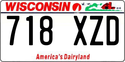 WI license plate 718XZD