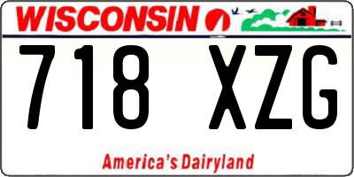 WI license plate 718XZG