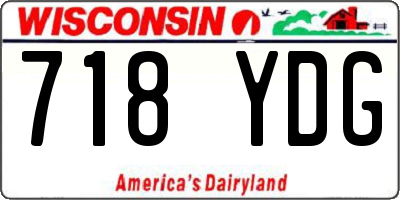 WI license plate 718YDG