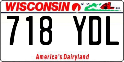 WI license plate 718YDL
