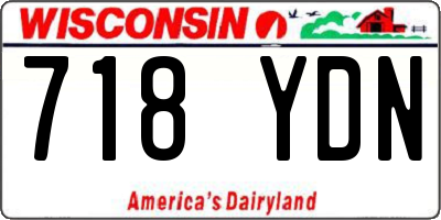 WI license plate 718YDN
