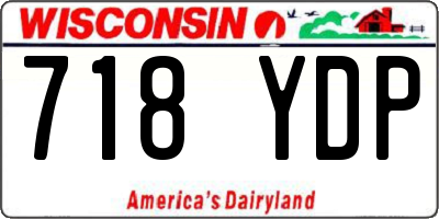 WI license plate 718YDP