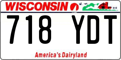 WI license plate 718YDT