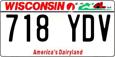 WI license plate 718YDV