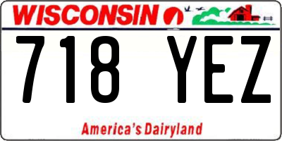 WI license plate 718YEZ
