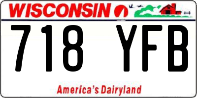 WI license plate 718YFB