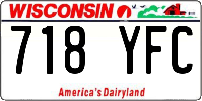 WI license plate 718YFC