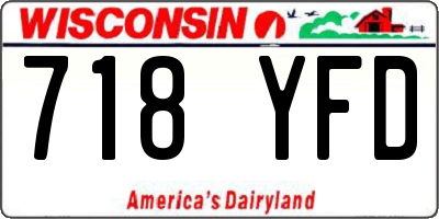 WI license plate 718YFD