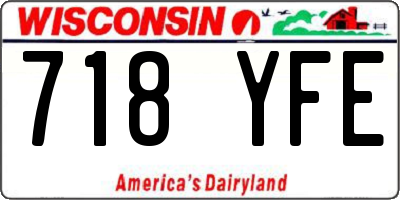 WI license plate 718YFE