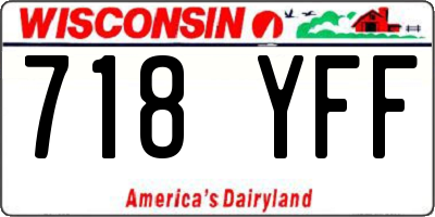 WI license plate 718YFF