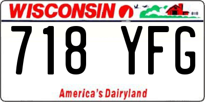 WI license plate 718YFG