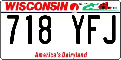WI license plate 718YFJ