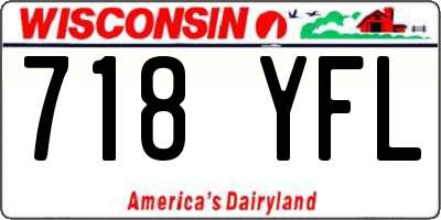 WI license plate 718YFL