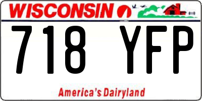 WI license plate 718YFP