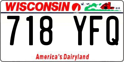 WI license plate 718YFQ