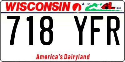 WI license plate 718YFR