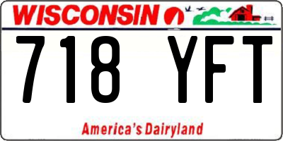 WI license plate 718YFT