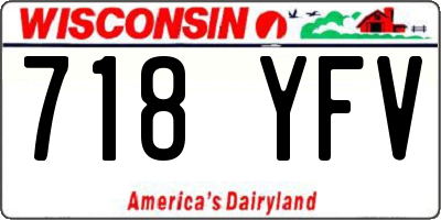 WI license plate 718YFV