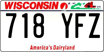 WI license plate 718YFZ