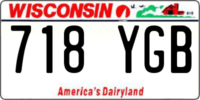 WI license plate 718YGB