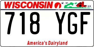 WI license plate 718YGF