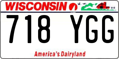 WI license plate 718YGG
