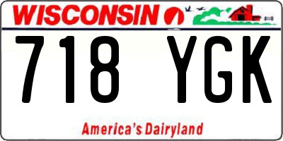 WI license plate 718YGK