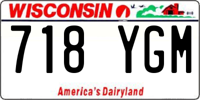 WI license plate 718YGM