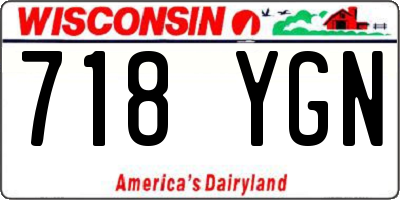 WI license plate 718YGN