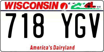 WI license plate 718YGV