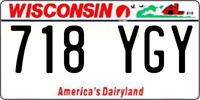 WI license plate 718YGY