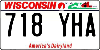 WI license plate 718YHA