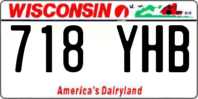 WI license plate 718YHB