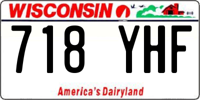 WI license plate 718YHF