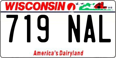 WI license plate 719NAL