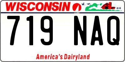 WI license plate 719NAQ