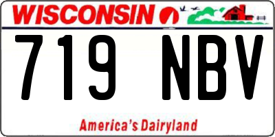 WI license plate 719NBV
