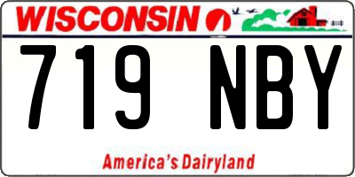 WI license plate 719NBY