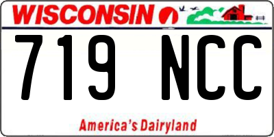 WI license plate 719NCC