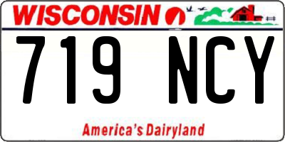 WI license plate 719NCY