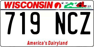 WI license plate 719NCZ