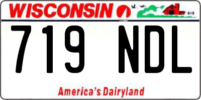 WI license plate 719NDL