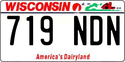 WI license plate 719NDN