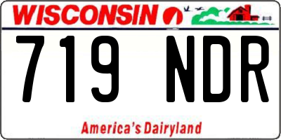 WI license plate 719NDR
