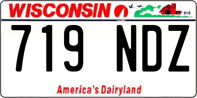 WI license plate 719NDZ