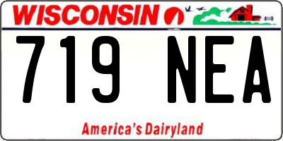 WI license plate 719NEA